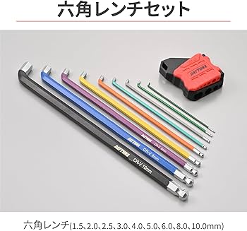 にっち Amazon | デイトナ(Daytona) バイク 工具 六角レンチ セット 9本組